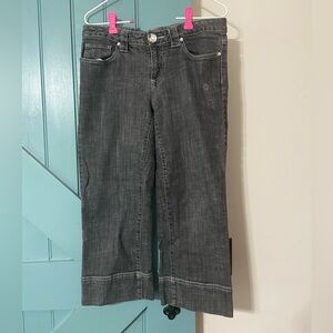 Metro 7 Women’s Black Denim Capris Size 4